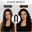 Sleepie tie, Heatless Curling Scrunchie Overnight Blowout, Sleep Hair Tie, Heatless Hair Curler Damage-Free, for Sleeping Soft Rollers for Overnight No-Heat Curls Long Hair To Sleep(Black)