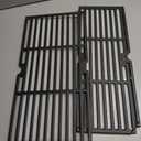 Adviace 18 Inches Grill Grates Replacement for Charbroil Performance 463377319, 463376419, 463376519, 463376319, Cast Iron Cooking Grid Grates for Char-Broil G470-0002-W1, G470-0003-W1, G321-0005-W1.