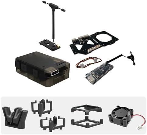 RunCam XF C-20T/C-20D FPV Gimbal Mount Kit with FPV Head Tracking Transmitter & RX,Cooling Fan, Antenna Mount-Compatible with DJI O3,O4,O4 PRO,Walksnail Avatar,Moonlight for RC Cars,Airplanes,Drones