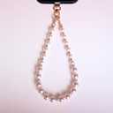 2026 New Phone Charm Detachable Anti Theft Cellphone Lanyard Wrist for Women Girls Hands-Free Phone Wrist Strap (Mist Rose)