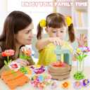 Toyly Fabric Flower Bouquets Toys, DIY Craft Kits Toys for Kids - Flowers Market Toy, Build Your Flower Bouquet, Arts & Crafts for 4+ Year Toddler Girl, Educational Activity Preschool B-Day Gifts