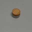 1 Oz Frosted Glass Cosmetic Containers with Wood Grain Lids, 30ml Travel Empty Makeup Jar Pot Box