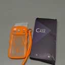 3 in 1 Magnetic for iPhone 17 Pro Case, 1X Screen Protector+1X Wrist Strap, Cute Wavy[Full Camera Protection] [Fit for MagSafe], Trendy Matte Women Girly Case for iPhone 17 Pro 6.3", Cosmic Orange