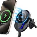 SODI Car Mount, 15W Fast Charge Magnetic Phone Holder for Car Vent, 360 Rotation & LED Indicator