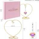 Crystal Sun Catcher - Unique Gift ldeas for Women, Mom, Girlfriend, Her - Birthday, Anniversary, Valentine's Day Gifts - Rainbow Maker Romantic Home Decor (Gold)