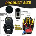 [MAGG HEVI] Tool Pouch with Belt Clip, Quickly Attach and Release from Tool Belts, Utility Tool Organizer Pouch for Electrician, Carpenter, Construction, Technician