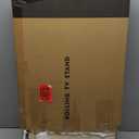 AX WABER Mobile TV Stand for 27 to 65 Inch TVs,Portable Rolling TV Cart on Wheels, Tall Universal Floor Stands with Swivel Mount, Height Adjustable Sleeking Standing Mount Fit Corner, Bedroom, Outdoor (Grain)