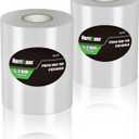 HURRICANE Stretch Wrap Film Refill Rolls, Clear Stretch Wrap Refill Roll, 2 Pack 80 Gauge Thick 5 inch 1000 ft, Clear Plastic Pallet Shrink Film, Stretch Plastic Wrap for Packing, Moving, Storage (Replacement Set)