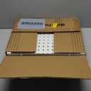 Peg Board, 4 Pack Metal PegBoard Organizer with Accessories, White Pegboard Panels with 50 Pcs Hooks and Baskets, Wall Organizer for Office, Craft Room Organization, Garage, Sewing Room