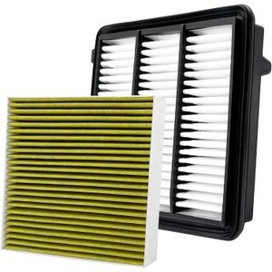 2PCS Cabin Engine Air Filter Kits Fits for CR V CRV CR-V 1.5L 2023-2025, Civic 1.5L 2022-2025, Accord 1.5L 2023-25, Integra 1.5L 2023-25, Replacement for CF11182, 80292-TF0-G01, 17220-64A-A00