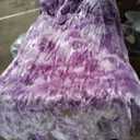 Electric Heated Throw Blanket, Faux Fur with 6 Heating Levels & Auto Off, Soft Cozy Sherpa Washable Blanket (50" x 60", Purple)