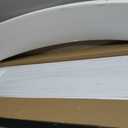 SAUMONIERES Fireplace Mantel Shelves 48 Inch Solid Wood Wall Mounted Long Floating Shelf Hollow, White