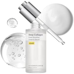 SUNGBOON EDITOR Deep Collagen Serum | 5% Volufiline + 58% Low Molecular Collagen + 2% Niacinamide | Hydrating & Smoothing Face Serum | Korean Skincare, 1.01 fl oz | Gifts for Women EXP 2028.08.25