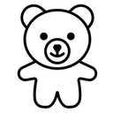 White Teddy Bear With White Heart