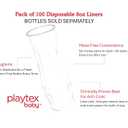 Playtex Baby Nurser Pre-Sterilized Disposable Drop-Ins Baby Bottle Liners, 8 Oz (100 Count), Anti-Colic, Gas Reduction, Easy to Clean, Closer to Breastfeeding, Perfect for Travel and On the Go