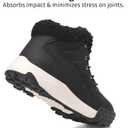 NEOTO Snow Boots for Womens Lightweight Insulated Faux Fur Winter Ankle Booties Ladies Comfortable Outdoor Shoes (9, Black)