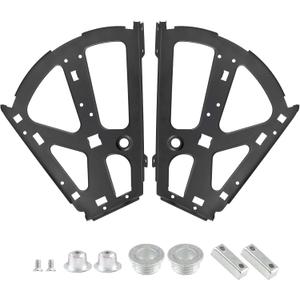 2 Layers Shoes Drawer Cabinet Hinges Flip Frames, Black Shoe Cabinet Replacement Fittings Stainless Steel for Kitchen Living Room, 1 Pair