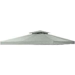 Garden Winds Universal 10 x 10 Two-Tiered Gazebo Replacement Canopy Top Cover - Riplock 350 - Slate Gray