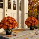 Auihiay 22" Tall Hydrangea Artificial Flowers with Pot for Outdoors