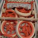 Baby Doll Stroller for Toddler Girls & Big Kids up to 8 Years Old | 28 Baby Stroller for Dolls, Toy Baby Stroller with Cute Coral Floral Print, Mesh Storage Basket, Canopy, Handle Grips, Rubber Tires