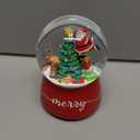 VCUTEKA Snow Globe, Christmas Snow Globe Rotating Musical Snow Globes Santa Claus Snowglobe for Kids Gift and Home Décor, Santa Claus