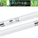 LUCKY HERP T8 15W UVB 5.0 Reptile Light, 18inch UVA UVB Reptile Light Bulb 2 Pack, Fluorescent Lamp for Reptiles Amphibians Lizards Chameleons
