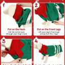 Dog Christmas Sweater, Soft Warm Pet Clothes Coat for Small Medium Large Dogs and Cats Boy Girl, Fall Cozy Holiday Turtleneck Knitting Collar Pullover Pup Outfit Costume for Thanksgiving New Year (Blue Pattern 2)