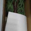 BLOSMON Outdoor Christmas Trees for Porch: 4 Ft Norfolk Pine Tree with 100 LED Lights Remote Control Timer 8 Lighting Modes - Small Artificial Cypress Trees Indoor Table Top Decor