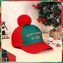 Kenning 6 Pcs Christmas Hat Baseball Cap Funny Adjustable Santa Hats Adult Reindeer Caps Ugly Sweater Hat for Men Women Holiday (Sweater Style)