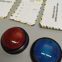 Office Party Friendly Feud Game with 2 Answer Buzzers, Team Building Feud Cards for Family Game Night Fun Trivia Quiz for Work Staff Coworkers Company Groups Holiday Gathering