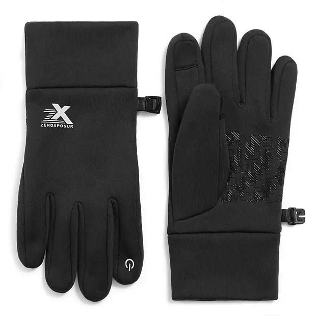 Zeroxposure Men’s Performance Active Touchscreen Gloves, Size: M