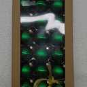 Amooca Christmas Glass Balls Decoration Festival Party Home Decors Holiday Xmas Tree Hanging Ornaments Set 18pc 1.8in Green