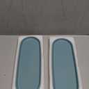 Ceramic Sink Tray, Bathroom Counter Tray, Bathtub Tray, Cosmetics Dish, Candle Tray, Perfume Shampoo Liquid Soap Tray Simple Style Design Suit for Bathroom and Kitchen (2pcs Blue)