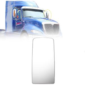 Main View Mirror for International ProStar Workstar 2006-2017 Truck Side Door Upper Mirrors Lens Glass with Heated A Piece Black,Flat
