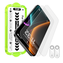 Esanik 2+2 Pack for iPhone Air Matte Glass Screen Protector Auto-alignment Anti-Glare & Anti-Fingerprint,Anti-Reflection,Bubble Free, Smooth as Silk, 9H Glass Screen Cover