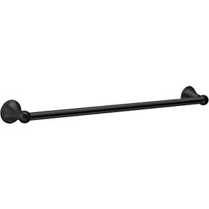 Moen DN8424BL Preston 24 Inch Towel Bar, Matte Black