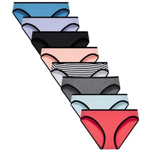 Finihen Big Girls Panties Cotton Bikini For Teen Girls Cotton Underwear Multipacks Size 12, 8 Pack