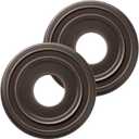 Matte Wood Grain Oil Rubbed Bronze PU Ceiling Medallions for Light Fixtures and Ceiling Fans 12-1/4"OD x 4"ID x 1"P (Fits Canopies up to 7")