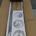 Espird Chrome Light Fixtures, 4 Light Bathroom Vanity Light with Clear Glass Shade, 30 in Modern Vanity Light, Bathroom Lighting Fixtures Over Mirror for Living Room