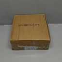 Dinner Plates, Set of 6, 8 inch, Black Porcelain with Gold Trim, Small Plates, Black Ceramic Plates, Ideal for Desserts and Appetizers.