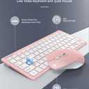 TECKNET Wireless Keyboard and Mouse Combo, Mini Cordless Computer Keyboard and Mouse Set 2.4GHz, Silent Adjustable 1600 DPI, Quiet Click, Lag-Free for Computer, Laptop, PC, Windows, Mac, Chrome OS