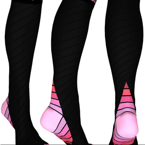 Physix Gear Compression Socks 20-30 mmHg - Men & Women - Running, Nurses, Shin Splints, Flight, Travel, L/XL