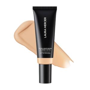 Laura Mercier Tinted Moisturizer Blurred Matte with SPF 30: 24HR+ Shine Control and Blurring, Long Lasting, Sheer to Light, Buildable Coverage, Blurs the Look of Pores, Skin Tint (1.5 Ounce (Full Size), 1N Birch - Fair with neutral undertones)