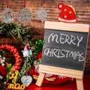 2 x Christmas Ornaments 2025,Gnome Xmas Keepsake Pendant, Christmas Tree Ornament Handcrafted Metal DIY Hanging Craft Collectibles for Xmas Trees Home Party Party Gifts (Gnome) (Claus1)