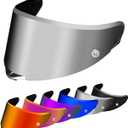 PSLER Pista GP RR visor - Pista Helmet Visor Motorcycle Face Shield Replacement for Pista GPR CORSA-R Pista GPRR RACE 3,Deep Silver-Mirror