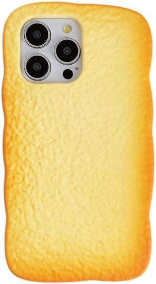 3D Toast Case,Cartoon Cute Kawaii Lovely Character Toast Bread Slices Shape Kids Teens Girls Women Soft Silicone Case for iPhone 16 6.1 inch 2024