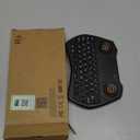 Rii K28 Bluetooth Mini Keyboard Remote Control with Touchpad Moue Combo,Backlit 2.4GHz Wireless Keyboard with Rechargeable Battery for Android TV Box,PC,Smart TV(2.4G and Bluetooth)
