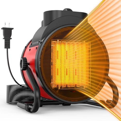 Amazon.com: Outdoor Patio Heaters - 1500W Portable Electric Garage Heater with 2S Fast Heating, Overheat Protection, Heaters Heat Up in 3 Modes, Patio Heaters for Outdoors, Tents and Indoors, Red : Home & Kitchen
