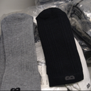 Pair of Thieves Men's Cushion Ankle Socks, White/Black/Grey