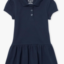 The Children's Place Baby Girls' and Toddler Short Sleeve Pique Polo Dress Drop Waist, 2T
